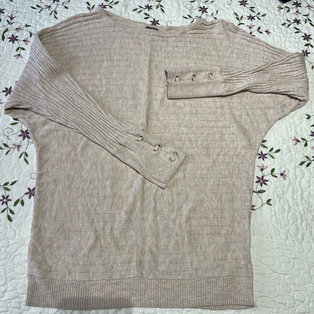 Soho Cream Crew Neck Sweater Classic Knit